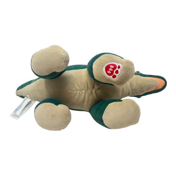 Build-A-Bear BAB Workshop Green Orange Dinosaur Plush Toy Stuffed Animal - Picture 6 of 9